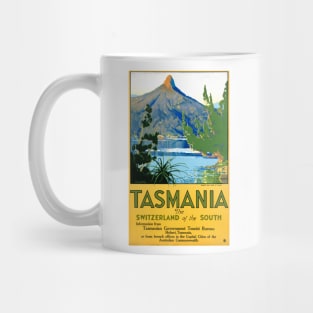 Vintage Travel Poster Australia Tasmania Mug